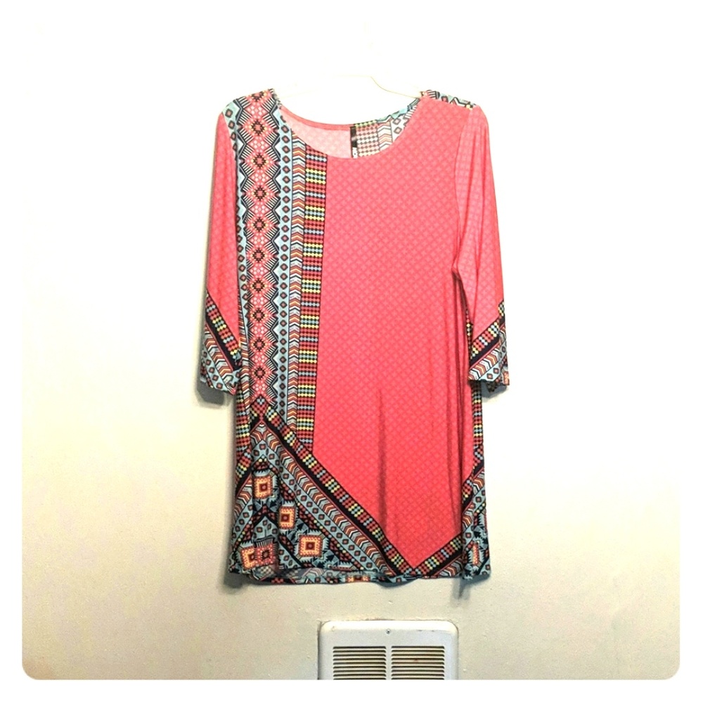 Pink print shirt